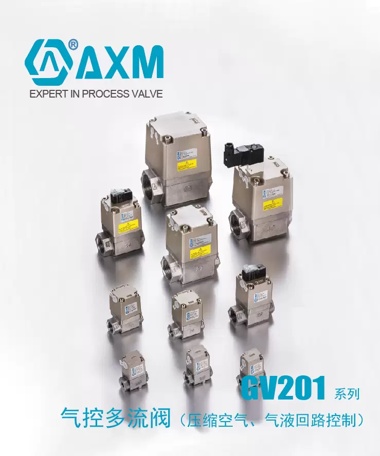GV211系列外部先导气控多流阀（压缩空气、气液回路控制）