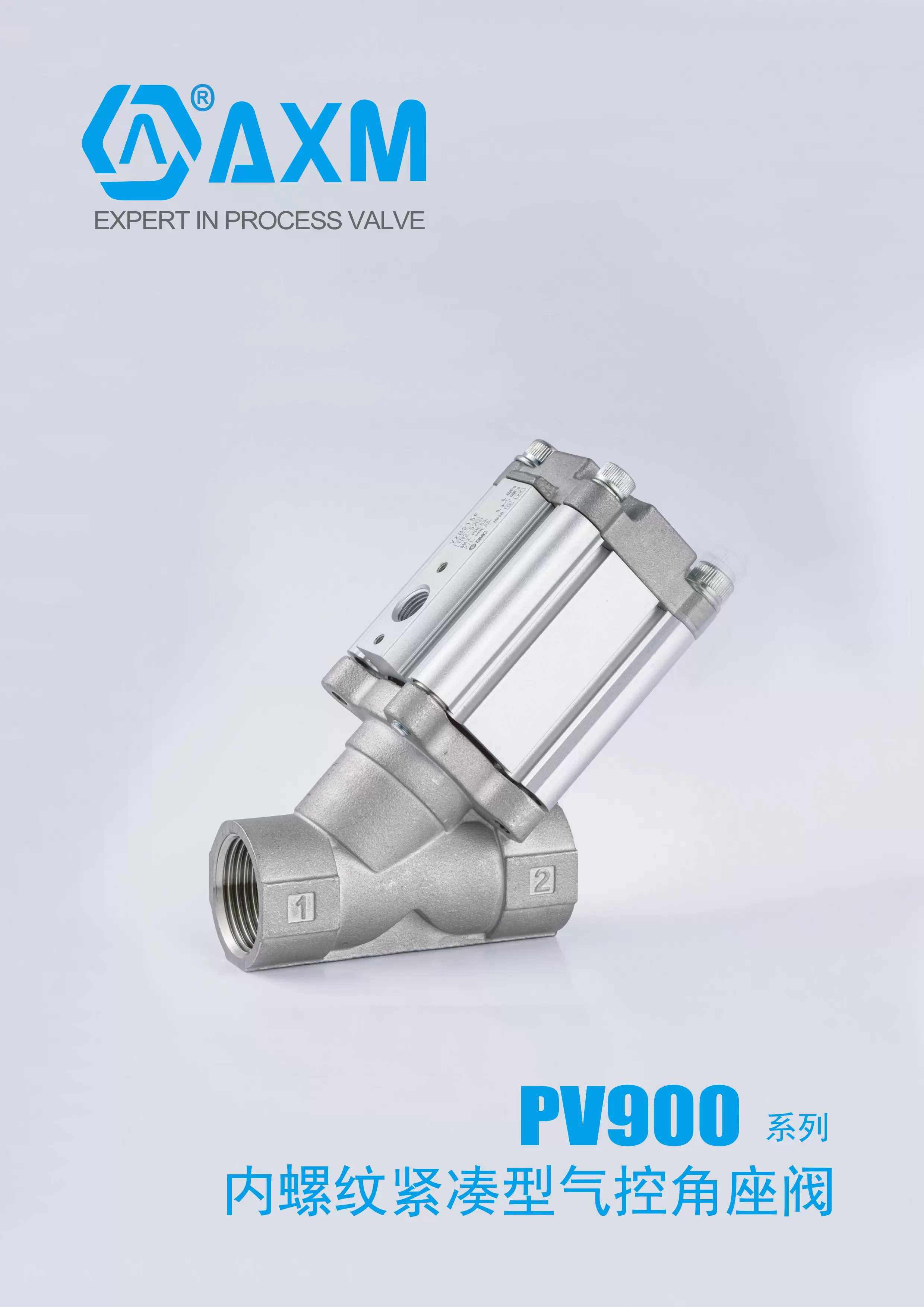 PV900系列紧凑款蒸汽型气控角座阀