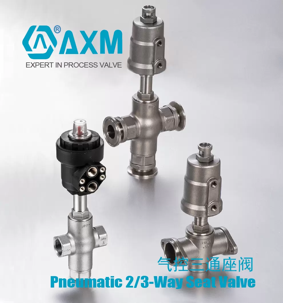 Pneumatic 3-way Seat Valve
