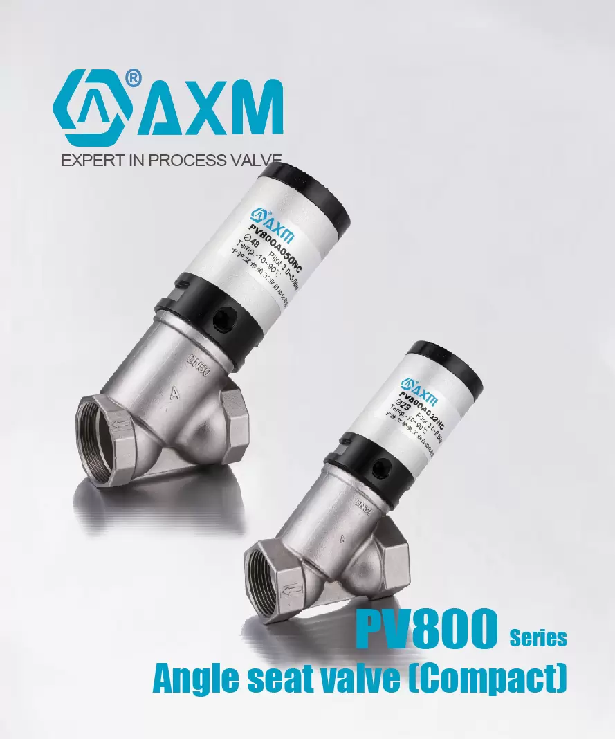PV800 Series【Compact Angle seat valve】