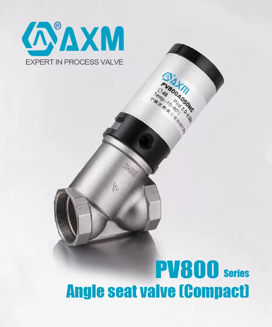 PV800 Series【Compact Angle seat valve】