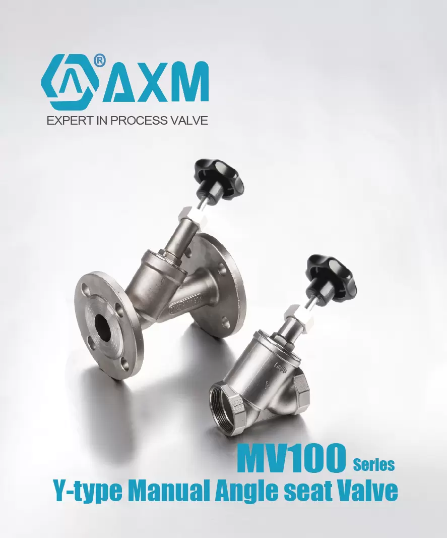 MV100 Series【Y-type Manual Angle Seat Valve】