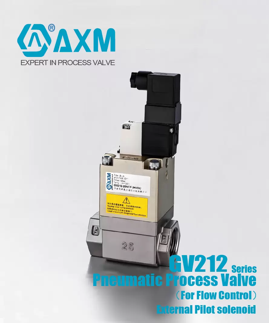 GV212 Series Pneumatic Process Valve /External Pilot solenoid【For Flow Control】