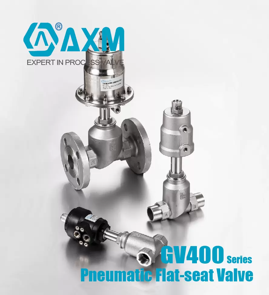 GV401 Series Pneumatic Flat-seat valve【Female Thread Ends】
