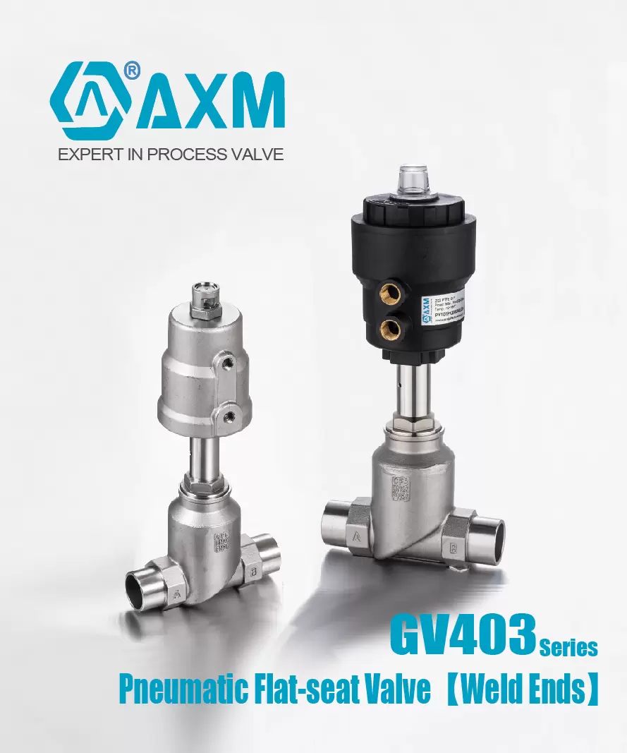GV403 Series Pneumatic Flat-seat valve【Weld Ends】