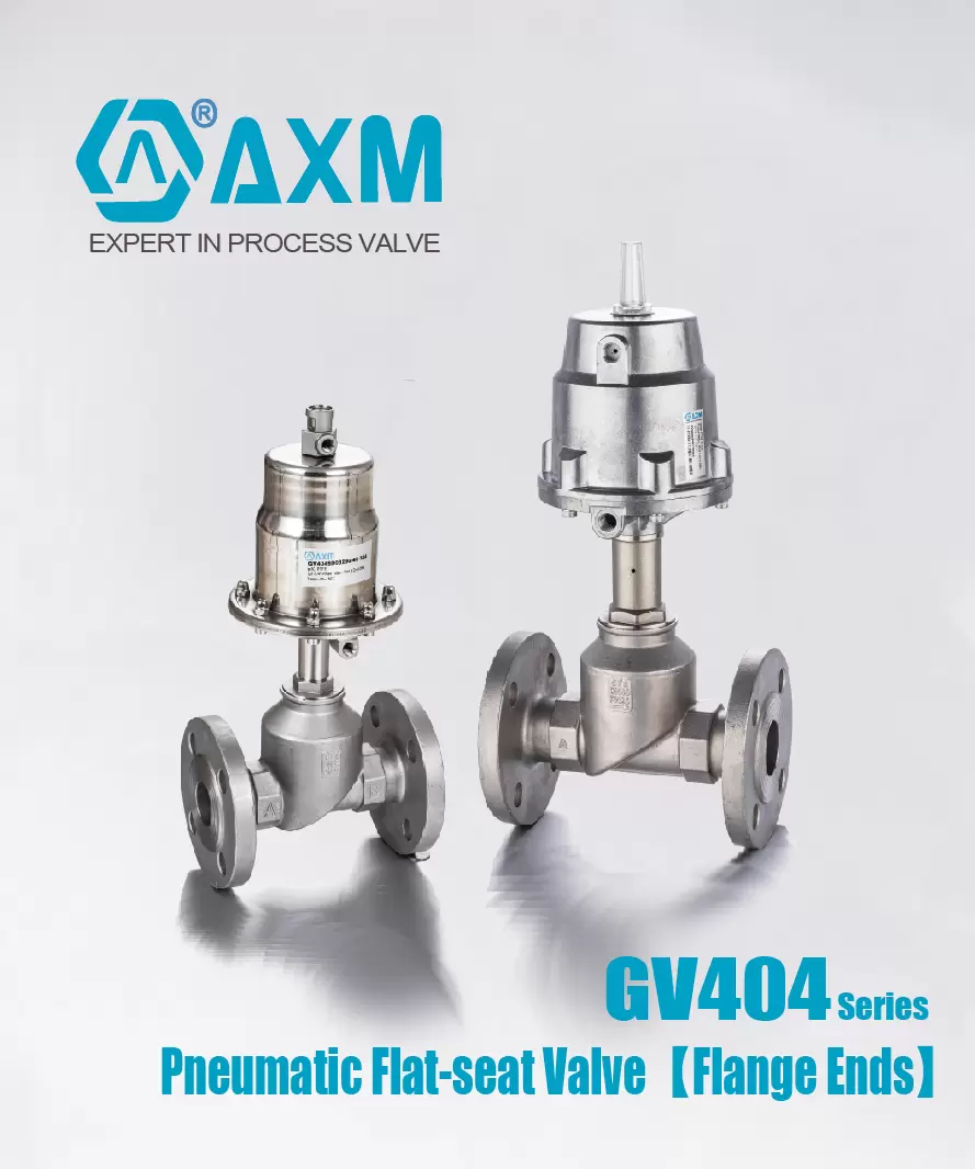 GV404 Series Pneumatic Flat-seat Valve【Flange Ends】