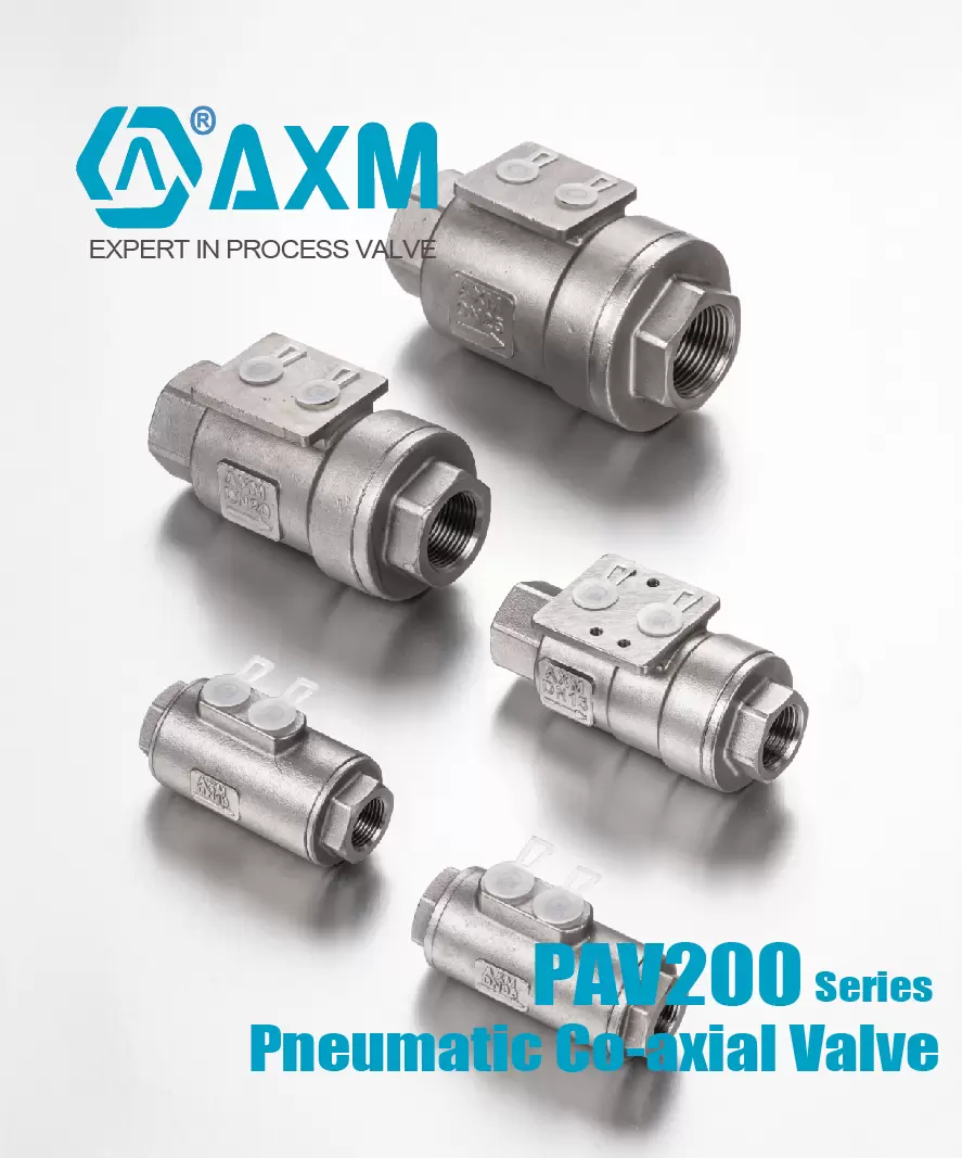 PAV200 Series Pneumatic Co-axial Valve