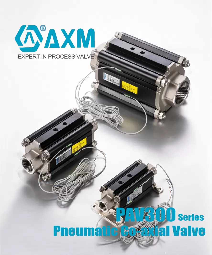PAV300 Series Pneumatic Co-axial Valve