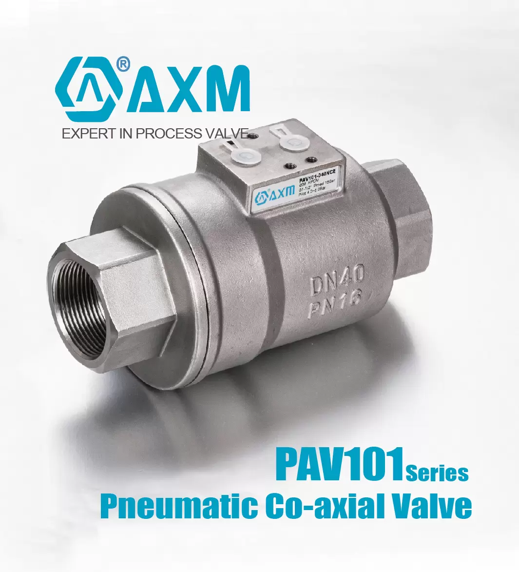 PAV100 Series Pneumatic Co-axila Valve