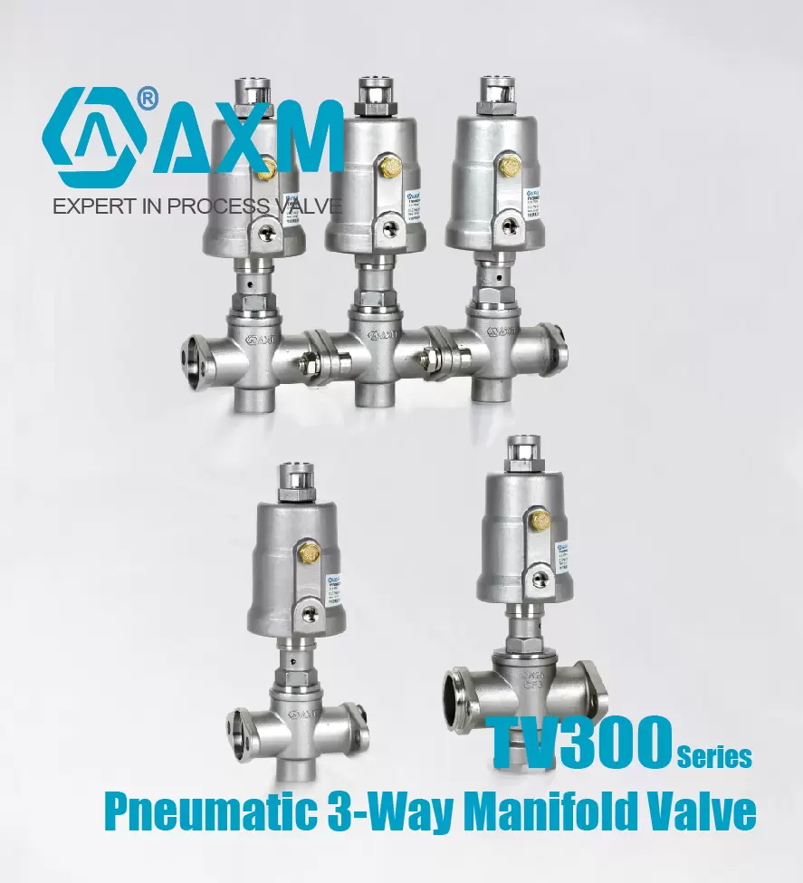 TV300 Series Pneumatic 3-way Manifold Valve