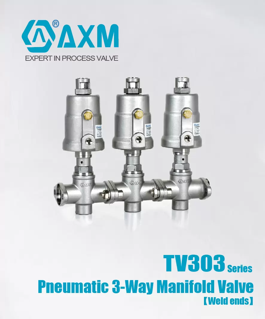 TV300 Series Pneumatic 3-way Manifold Valve